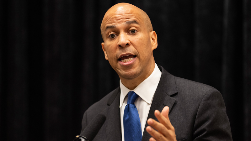 Illustration for article titled Cory Booker Apologizes To Wall Street Bankers For The Mean Things He’s Going To Have To Say About Them